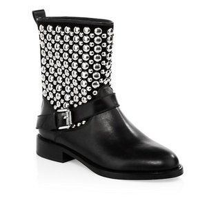 Rebecca Minkoff Saida Moto Leather Boots